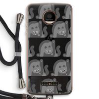 Cats: Motorola Moto Z Force Transparant Hoesje met koord