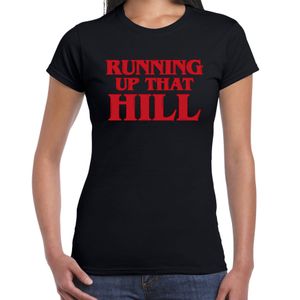 Stranger Halloween verkleed shirt running that hill zwart voor dames