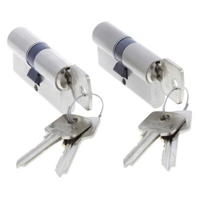 Starx Starx profielcilinder gelijksluitend (2x) vernikkeld - 60 (30/30) mm