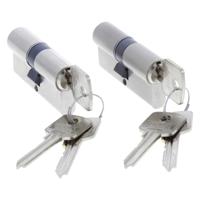 Starx Starx profielcilinder gelijksluitend (2x) vernikkeld - 60 (30/30) mm