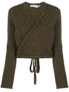 OUR LEGACY cardigan cache-cœur en laine - Vert