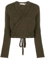 OUR LEGACY cardigan cache-cœur en laine - Vert - thumbnail