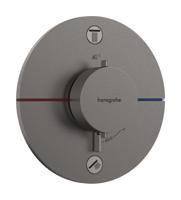 Hansgrohe ShowerSelect Comfort S thermostaat inbouw voor 2 functies met geïntergreerde zekerheidscombinatie volgens EN1717, Brushed Black Chrome - thumbnail