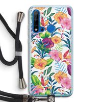 Tropisch 2: Huawei P20 Lite (2019) Transparant Hoesje met koord