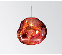 NJOY hanglamp glas 36cm rosé goud - thumbnail