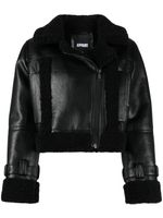 Apparis veste de moto Jay en cuir artificiel - Noir