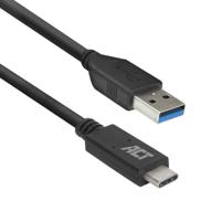 ACT AC7417 USB-kabel 2 m USB 3.2 Gen 1 (3.1 Gen 1) USB C USB A Zwart - thumbnail