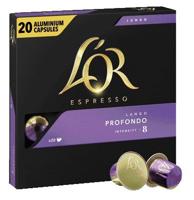 Koffiecups l'or espresso lungo profondo 20st