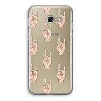 Rock: Samsung Galaxy A5 (2017) Transparant Hoesje