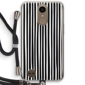 Stripes: LG K10 (2017) Transparant Hoesje met koord