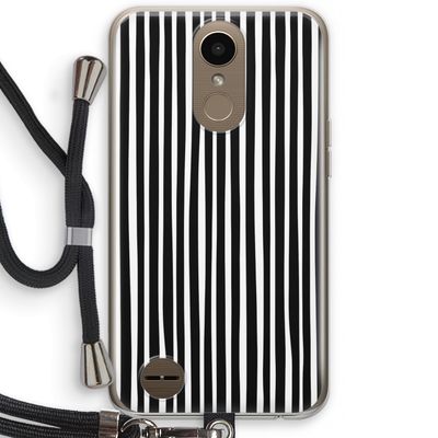 Stripes: LG K10 (2017) Transparant Hoesje met koord