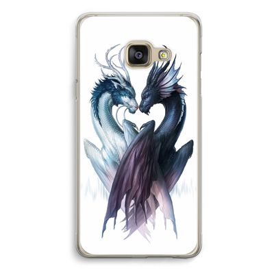 Yin Yang Dragons: Samsung A3 (2017) Transparant Hoesje