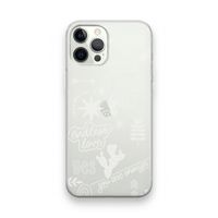 Good vibes: iPhone 12 Pro Transparant Hoesje