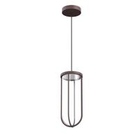 Flos In Vitro hanglamp LED Ø18 outdoor donkerbruin