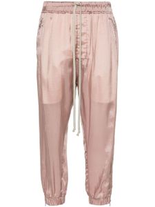 Rick Owens pantalon de jogging court à lien de resserrage - Rose