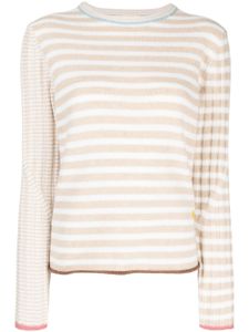 YANYAN KNITS pull à rayures - Tons neutres
