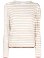 YANYAN KNITS pull à rayures - Tons neutres