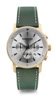 Lambretta Imola 44 Racing Leather Gold Silver Green 2195SIL - thumbnail