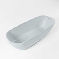 Vrijstaand bad Mondiaz Rock | 170x70 cm | Solid surface | Ovaal | Clay