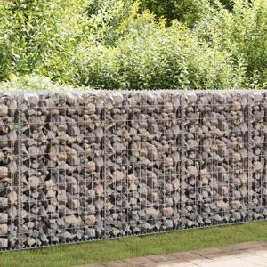 VidaXL Schanskorf met deksels 100x80x30 cm gegalvaniseerd draad