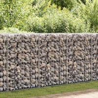 VidaXL Schanskorf met deksels 100x80x30 cm gegalvaniseerd draad - thumbnail