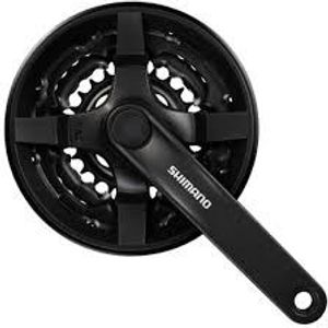 Shimano crankstel tourney cg triple 28-38-48 170mm zw. -4mm