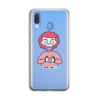 Hartje: Samsung Galaxy A40 Transparant Hoesje