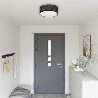 VidaXL Plafonnière met schijnwerpers zwart 38 x 38 x 13,5 cm stof