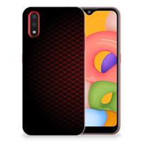 Samsung Galaxy A01 | TPU bumper | Geruit Rood