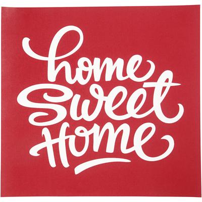 Screen stencil, home sweet home, vel 20x22 cm, 1 vel