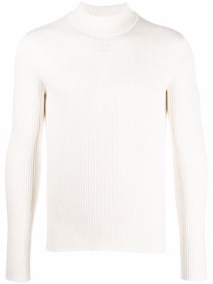 Courrèges pull à col roulé - Blanc