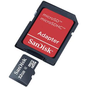 SanDisk SDSDQB-032G-B35 microSDHC-kaart 32 GB Class 4 Incl. SD-adapter