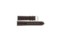 Horlogeband Universeel 808.02.20 Leder Donkerbruin 20mm