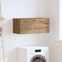 Wandkast Ambachtelijk eiken 80 x 36.5 x 35 cm Bewerkt hout