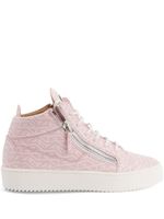 Giuseppe Zanotti baskets Kriss à motif monogrammé - Rose