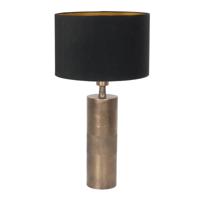 Steinhauer Tafellamp bronsBassiste met zwarte kap - 3980BR