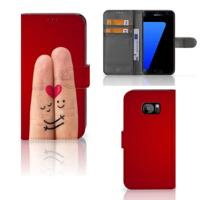 Samsung Galaxy S7 Edge | Wallet Case | met Pasjes | Liefde - Origineel Romantisch Cadeau