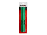 Diggers Schrijnwerkerspotlood | 24cm | Groen | 3 Stuks - DIG395