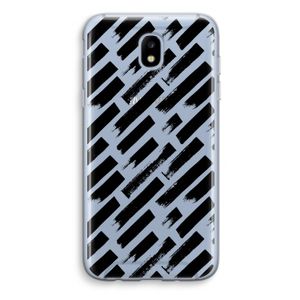 Zwarte vegen: Samsung Galaxy J5 (2017) Transparant Hoesje