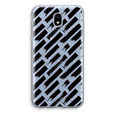 Zwarte vegen: Samsung Galaxy J5 (2017) Transparant Hoesje