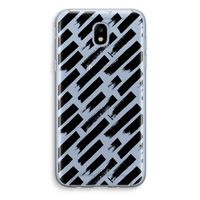 Zwarte vegen: Samsung Galaxy J5 (2017) Transparant Hoesje