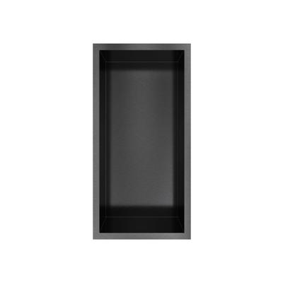 Hotbath &MORE Inbouwbox of inbouwnis - 30x15x10 - Geborsteld zwart PVD BOX015MBP
