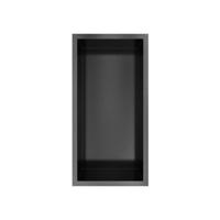 Hotbath &MORE Inbouwbox of inbouwnis - 30x15x10 - Geborsteld zwart PVD BOX015MBP