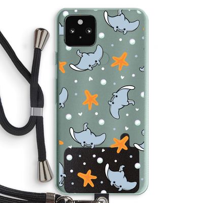 Manta: Pixel 5a 5G Transparant Hoesje met koord