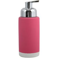 MSV Zeeppompje/dispenser Enzo - keramiek - fuchsia roze - 6.5 x 18 cm - 275 ml   -