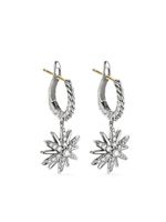 David Yurman boucles d'oreilles serties de cristaux - Argent