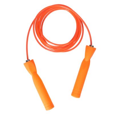 Springtouw - oranje - 280 cm - met kunststof handvatten - buiten speelgoed