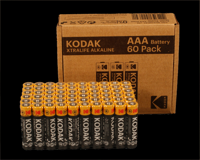 Kodak XTRALIFE alkaline AA battery (60 pack)