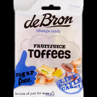 De Bron Fruitjuice Toffees Sugarfree 90 g bij Jumbo