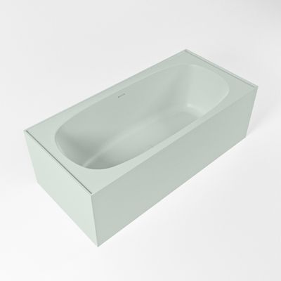 Vrijstaand bad Mondiaz Freeze | 180x85 cm | Solid surface | Ovaal | Greey